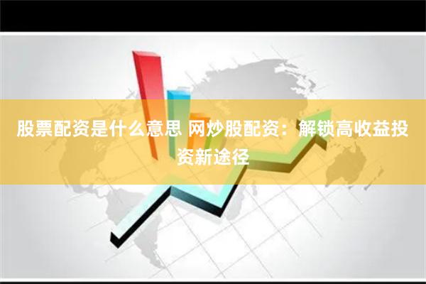 股票配资是什么意思 网炒股配资：解锁高收益投资新途径